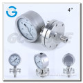 High quality 4 inch all stainless steel absolute pressure gauge with diaphragm seal
